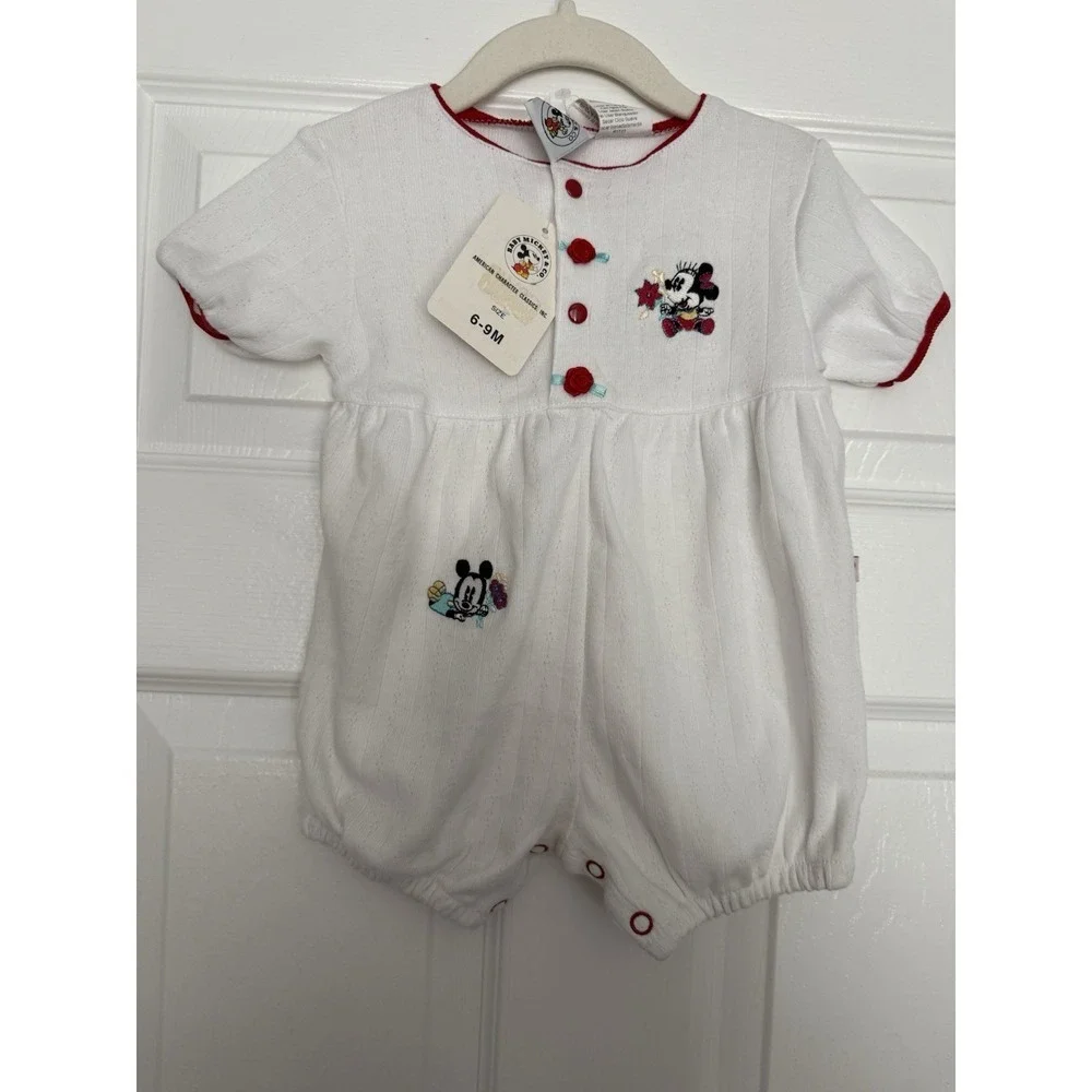 Vintage baby mickey co romper- Nwt Rare- Size 6-9 Months
